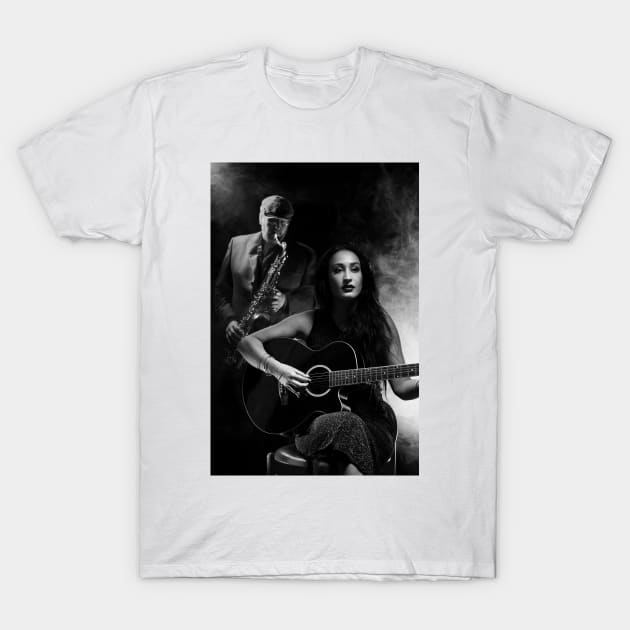 Guitarist and Saxophonist T-Shirt by ansaharju